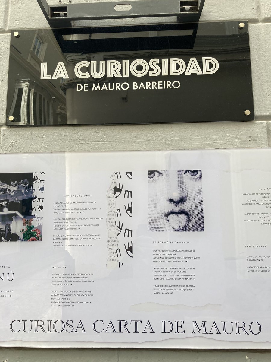 Agustin_Baeza's tweet photo. Si van a #Cádiz no dejan de pasar por #LaCuriosidad.

Un toque gamberro a la street food de toda la vida gaditana.

Si se dejan guiar por el maridaje entonces se elevarán de sus asientos hacia el mismo cielo. https://t.co/fArlNO6mxe
