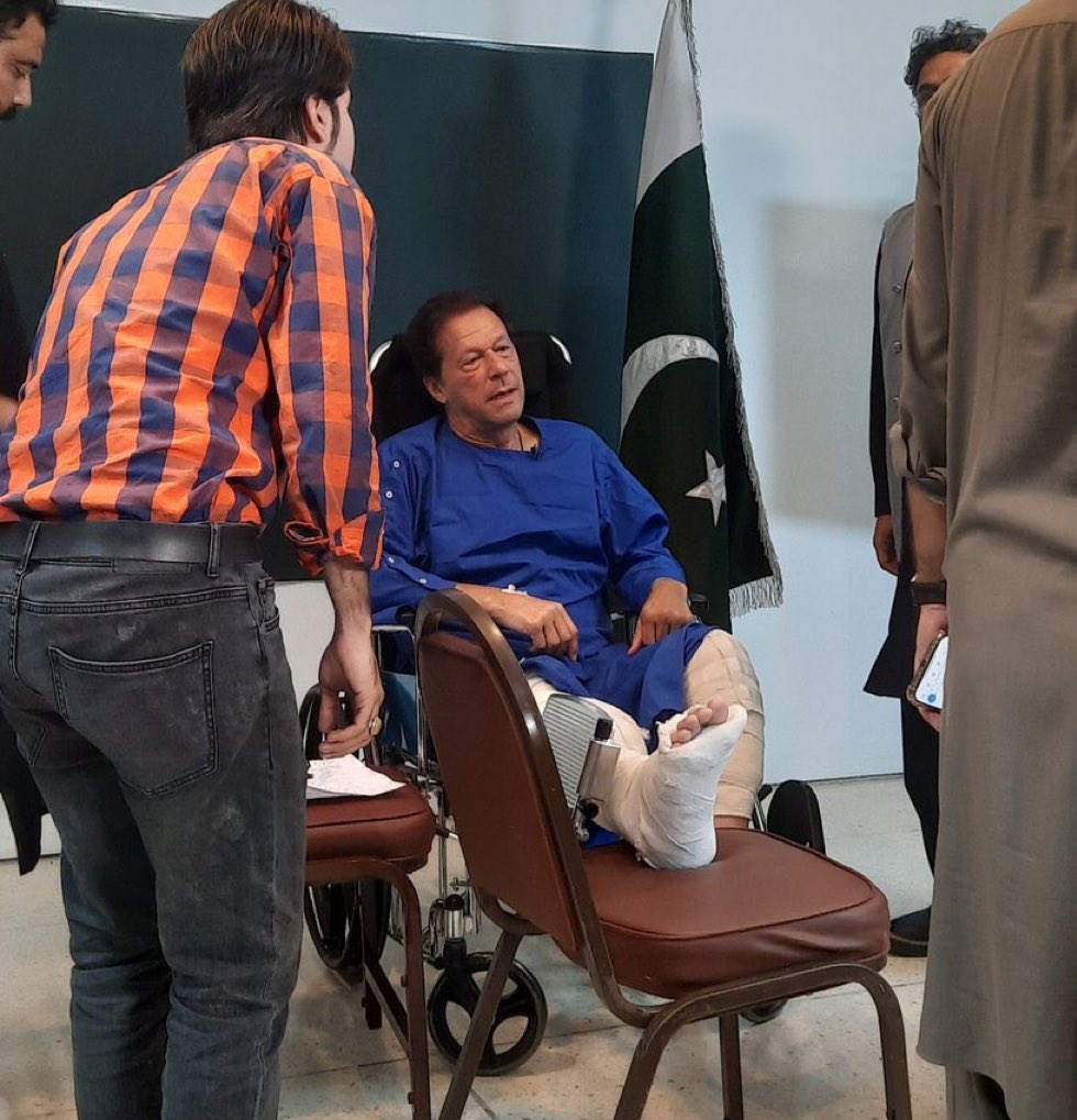 So the TV channels muted the most important part of the speech. Name &amp; shame master minds of failed assassination 

- Shahbaz Sharif <a href="/CMShehbaz/">Shehbaz Sharif</a> 
- Rana Sanaullah <a href="/RanaSanaullahPK/">Rana Sana Ullah Khan</a> 
- Major General Faisal <a href="/OfficialDGISPR/">DG ISPR</a> 

#SackGeneralFaisal 
#عمران_خان_ہماری_ریڈ_لاین_ہے
