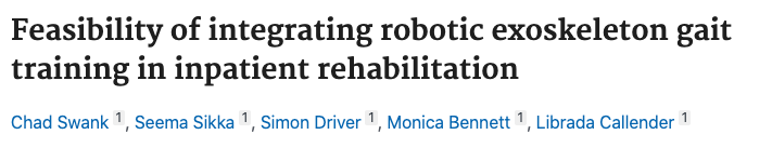 rebiotex's tweet photo. Hoy os compartimos un estudio muy interesante sobre la viabilidad de implementación de un exoesqueleto en el contexto clínico. #rehabilitación #fisioterapia #neurología #ekso https://t.co/tBI4uxdDBQ
