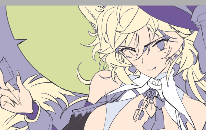 ベタ塗り途中だけどこれはこれで面白いな 