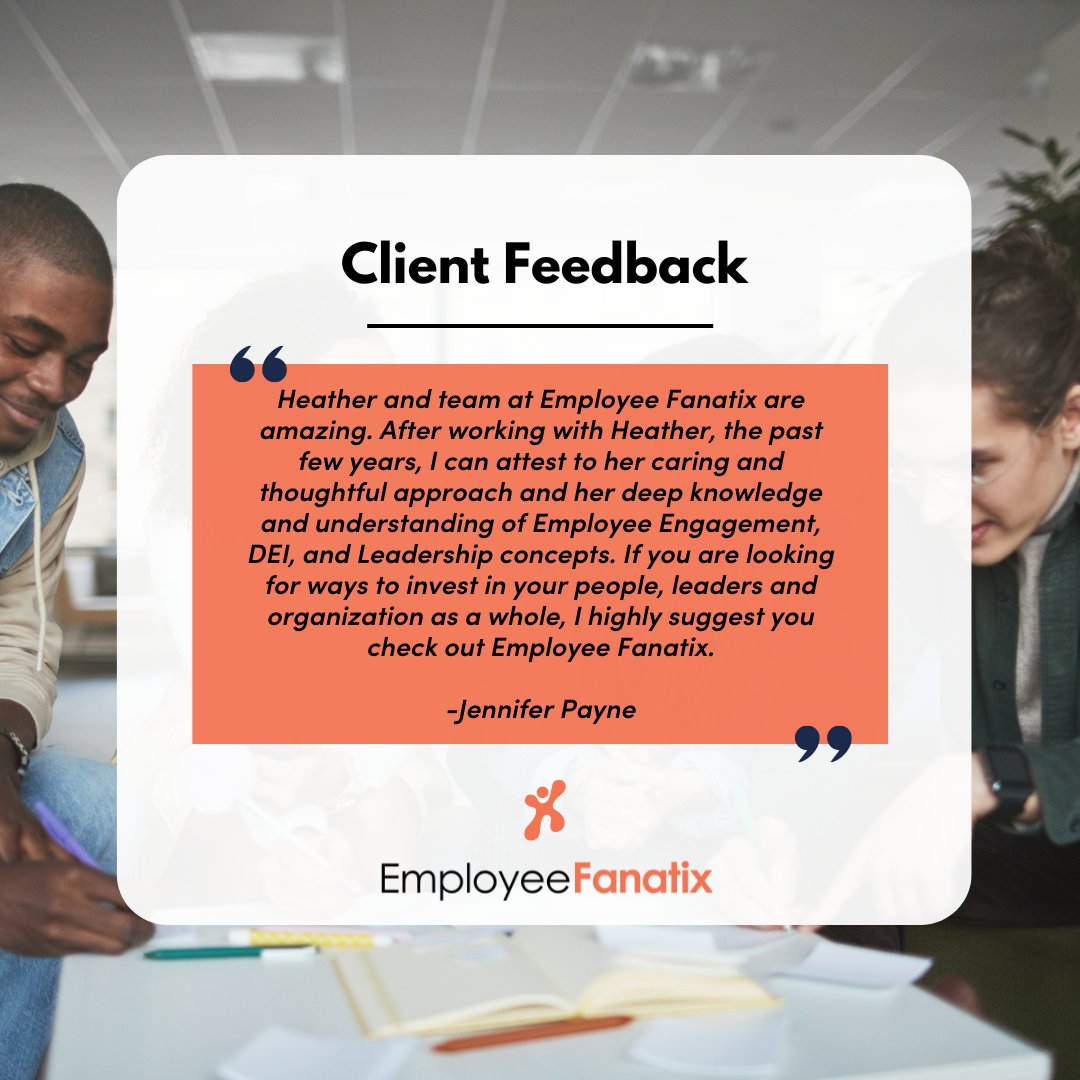 EmployeeFanatix's tweet photo. Employees who feel seen, heard, and safe are the foundation of any successful business. 

The only way to achieve that is to listen, and I mean really listen. 

Creating #CulturesofListening is what we do. 

Reach out to learn more: info@employeefanatix.com
#consulting #listening https://t.co/ldm22qKmi6