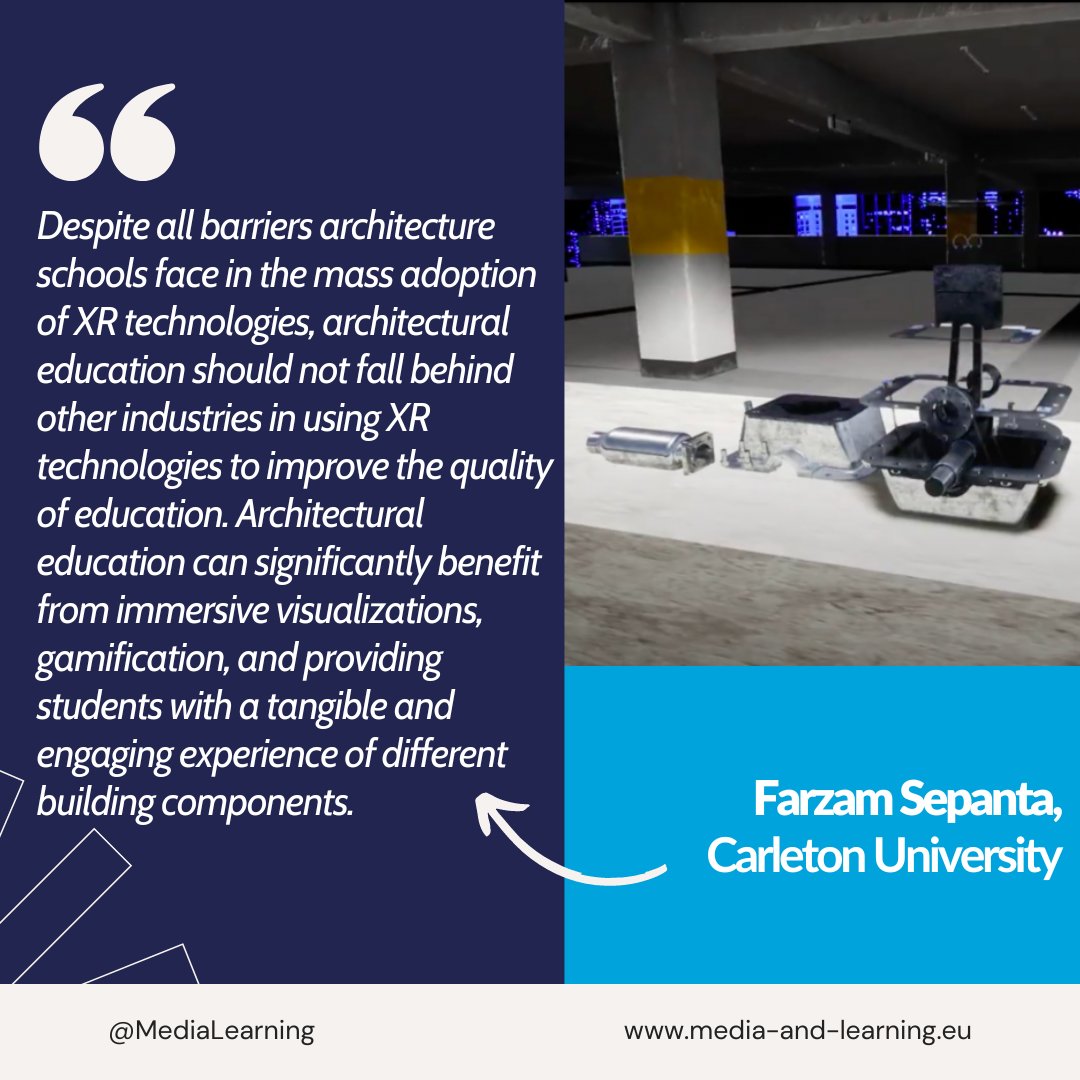 Media&Learning (@medialearning) on Twitter photo Discover how #XR could improve architectural education ⤵️
media-and-learning.eu/type/featured-…
Article by Farzam Sepanta, <a href="/Carleton_U/">Carleton University</a>
#AR #VR #XRinEducation Discover how #XR could improve architectural education ⤵️
media-and-learning.eu/type/featured-…
Article by Farzam Sepanta, <a href="/Carleton_U/">Carleton University</a>
#AR #VR #XRinEducation