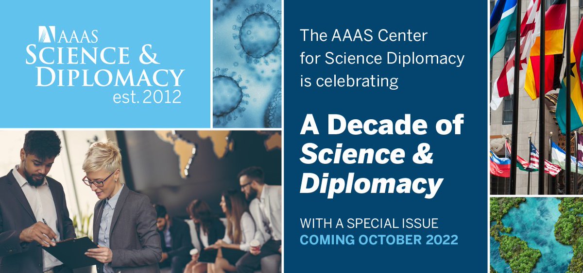 REMINDER: on Tuesday, Nov. 8, CSD will host a webinar to celebrate #SciDipTurns10. Don't miss this opportunity to hear from esteemed speakers Cathy Campbell, Robert Hormats, Sir Chris Llewellyn Smith, and Larry Susskind. Register here: aaas.org/events/decade-…