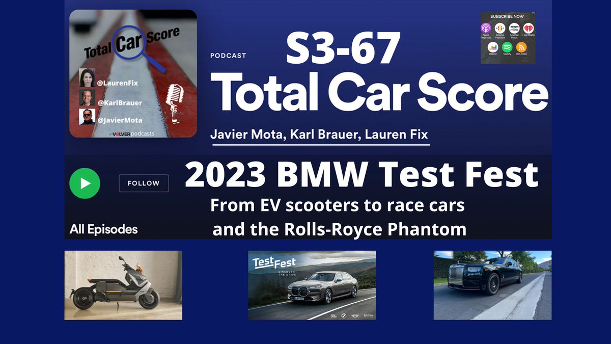 javiermota's tweet image. The @totalcarscore #Podcast at the 2023 @BMWGroup  #TestFest @BMWUSA @BMWMotorrad @MINI @rollsroycemcna @ThomasPlucinsky @laurenfix @karlbrauer #ev 
#Listen here: spoti.fi/3NzBFOS