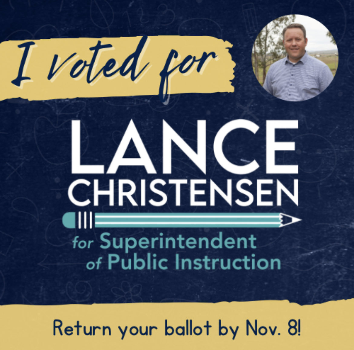 ⁦<a href="/Lance4CASuper/">Lance Christensen</a>⁩ is our hope for CA education and kids! After the disastrous last few years we need a SI of Public Instruction who is going to put kids FIRST! I voted for Lance before leaving for an international flight. Make sure to vote for Lance!