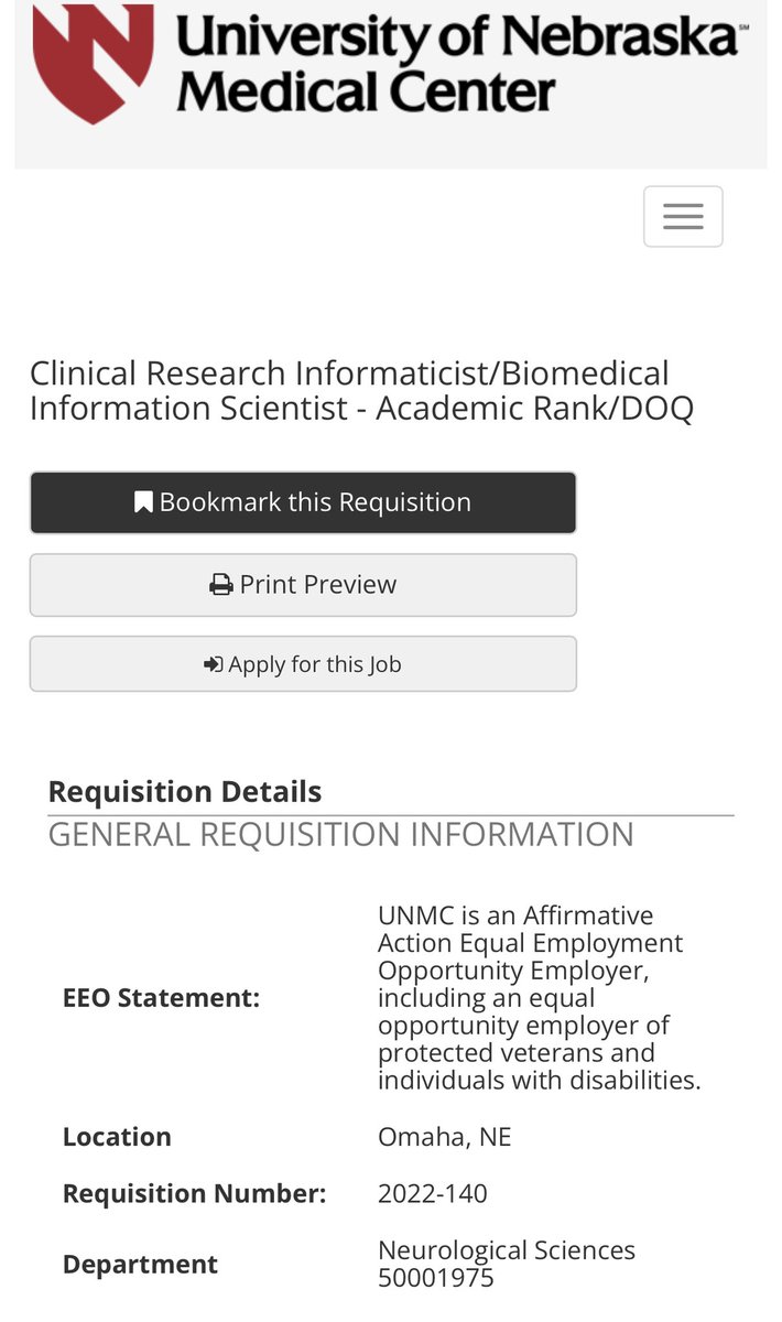 Laid off by @elonmusk at #Twitter and have #Machine_learning #Expertise? Well @UNMC_neurology is recruiting professionals ready to utilize their skills to advance #neurological_sciences & #bioinformatics research. DM for more info. #TwitterLayoffs #TwitterTakeover