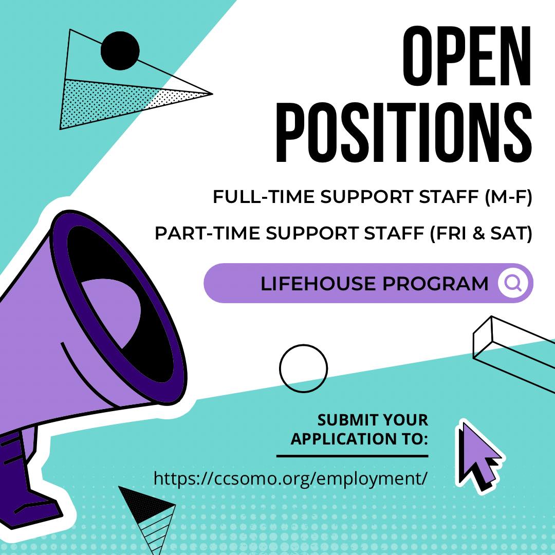 LifeHouse Crisis Maternity Home is in urgent need of Support Staff! We have a full-time position and a part-time position available. If you are mission minded and people focused this job is the perfect fit for YOU!

Apply at:
ccsomo.org/employment/

#wearehiring #applynow #share