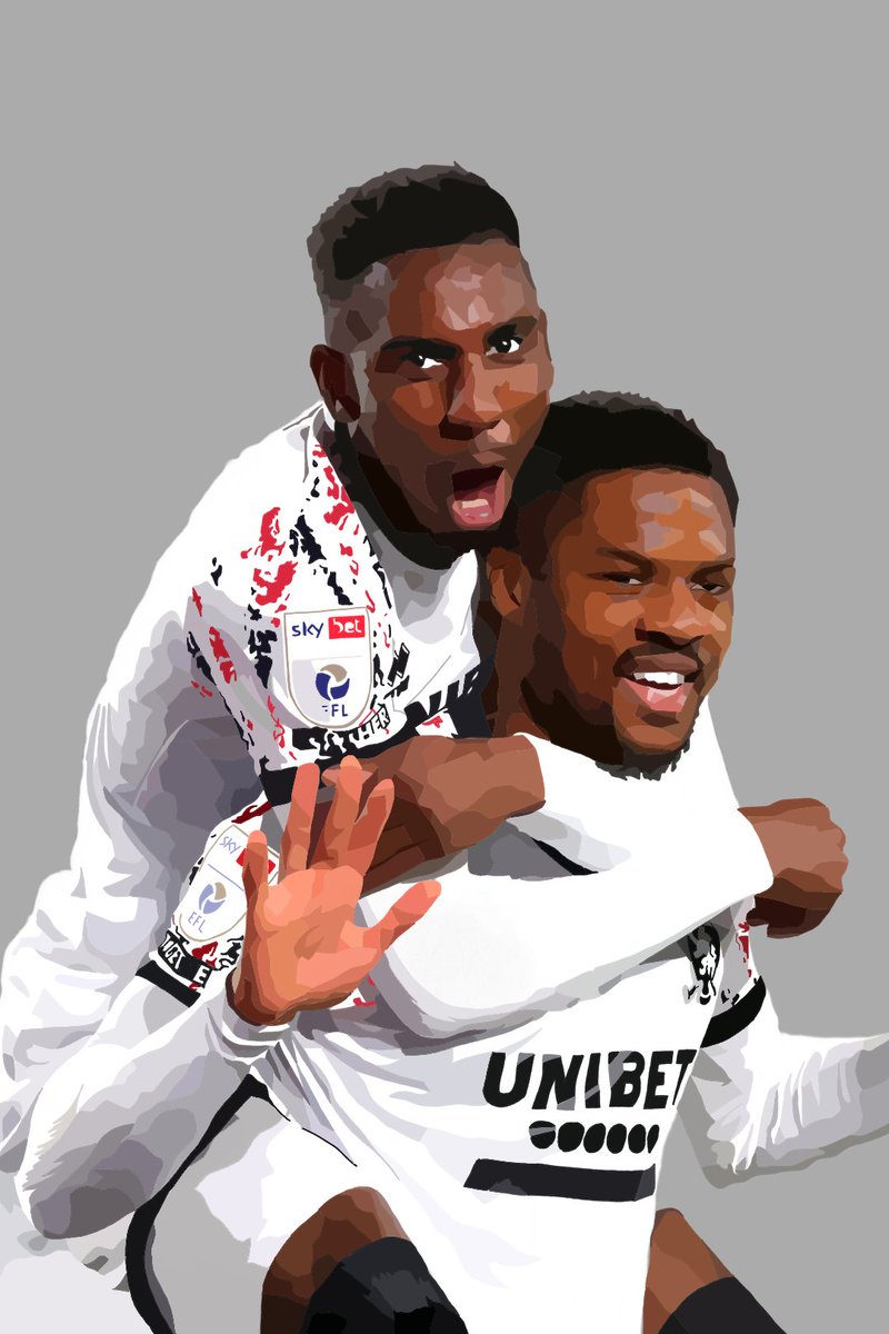 🎨 #UTB ----------- My most ambitious drawing yet. But with Chuba's form and that third shirt, I couldn't resist. ----------- @cakpom @__isaiahjones @Boro @ErreaOfficial