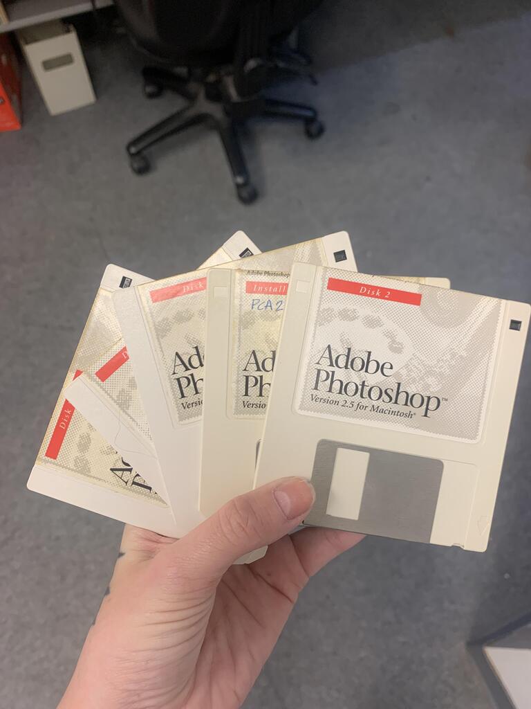 Mildly Interesting on Twitter "These floppy discs I found at