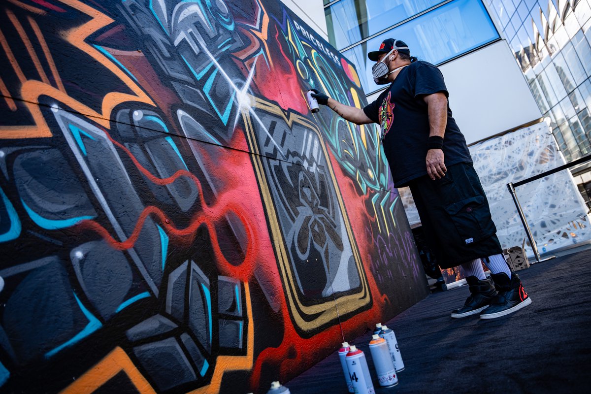 Tweet your photos from next to our Opening Ceremony inspired Mural painted by the amazing Jesse <a href="/UrbanAztec/">Jesse Hernandez</a> Hernandez.

Not visited yet? Be sure to check it out today at #Worlds2022 Fan Fest 🙌