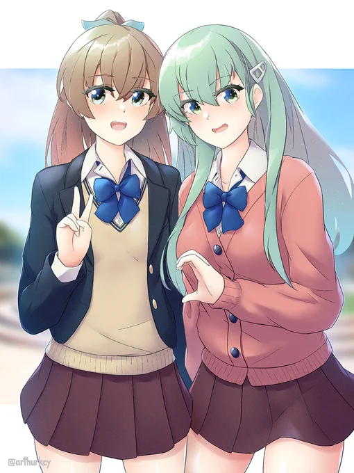 JK鈴谷熊野 #艦これ 