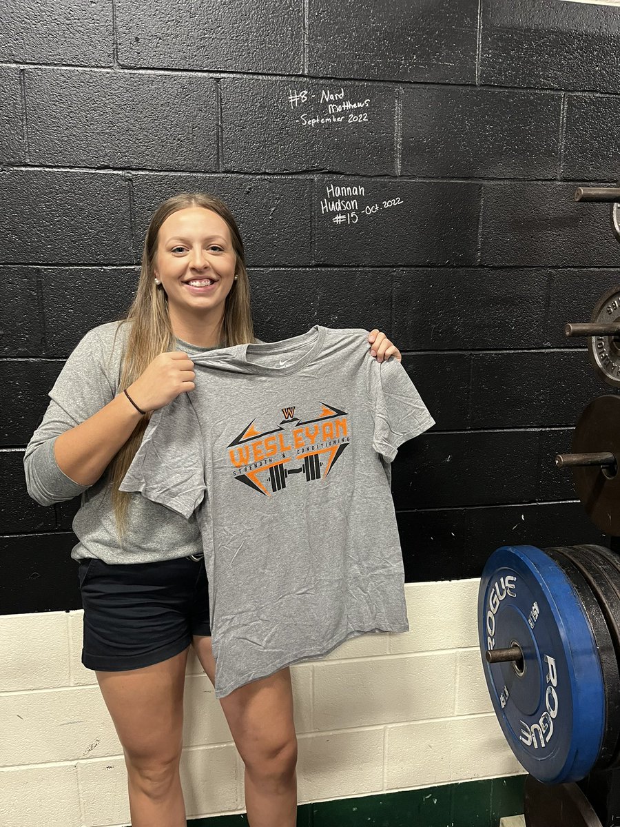 Another month comes to an end which means another pair of Wesleyan Strength and Conditioning Athletes of the Month!

Devin Johnson and Hannah Hudson both give great effort in their training and always go the extra mile helping others around them. Congrats!