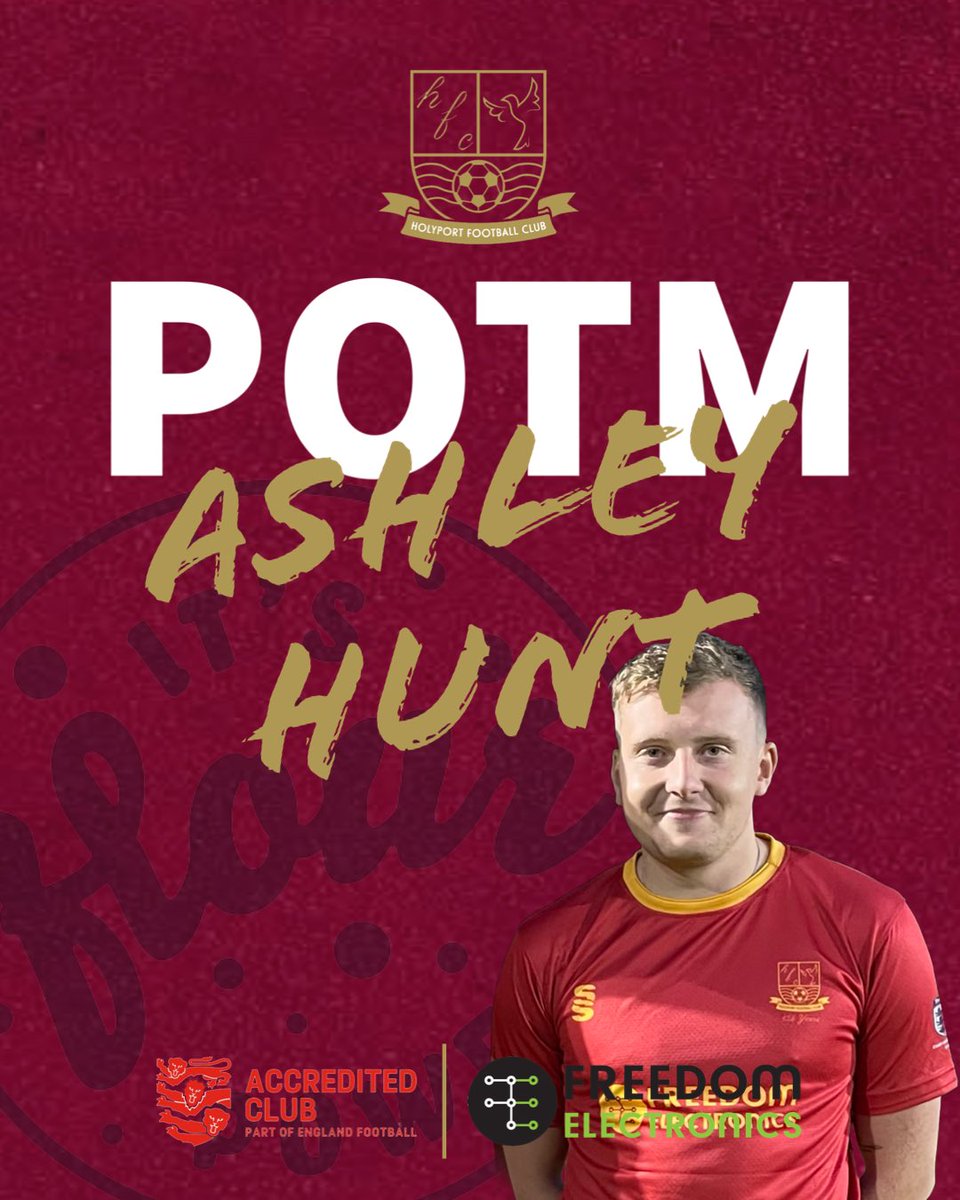 The October POTM with 4 ⚽️ in his last 6 appearances is….<a href="/AshleyHunt7/">Ashley Hunt</a> generously sponsored by Flour Power -  itsflourpower.com 🍪