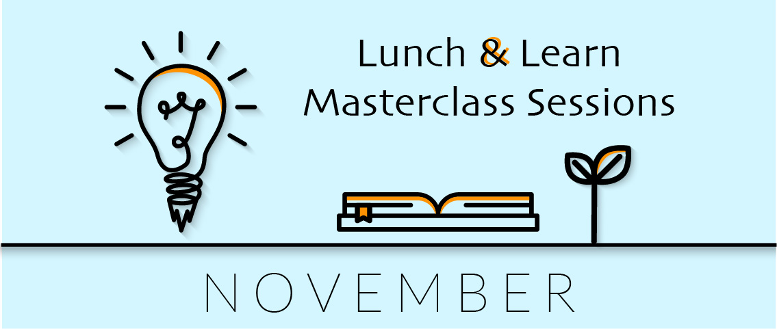 Join us between 1pm and 2pm for our #LunchandLearn Masterclass on 9th Nov; George Meressa on his journey from employee to employer and Fintan O’Toole on hiring staff &amp; reducing risk to your company. Book your free place here: ow.ly/QItI50LhkBe 
#startup #businessadvice