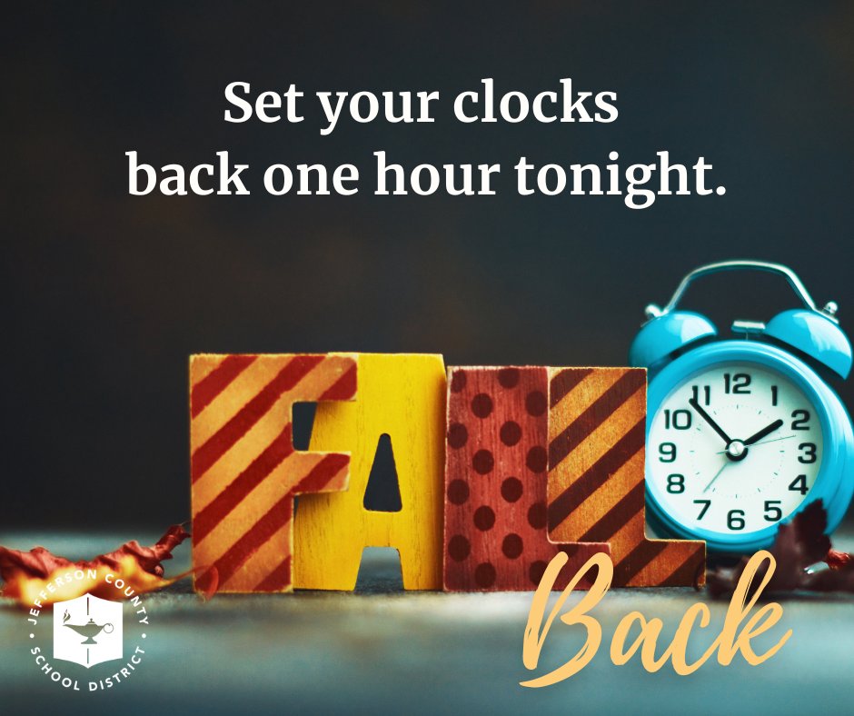 ⏰Friendly Reminder: Daylight Saving Time ENDS overnight.  Set your clocks back one hour before going to bed. 
#OneMoreHourOfSleep #FallBack