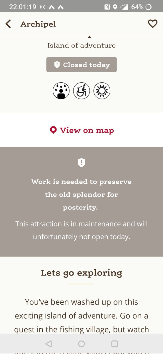 jrnhrmn's tweet photo. @Efteling Volgens mij is deze vertaling niet correct in de app. Het is "Under maintenance" en niet "In maintenance". Dat is meer een letterlijke vertaling NL - EN. https://t.co/SWdBnuAwPq