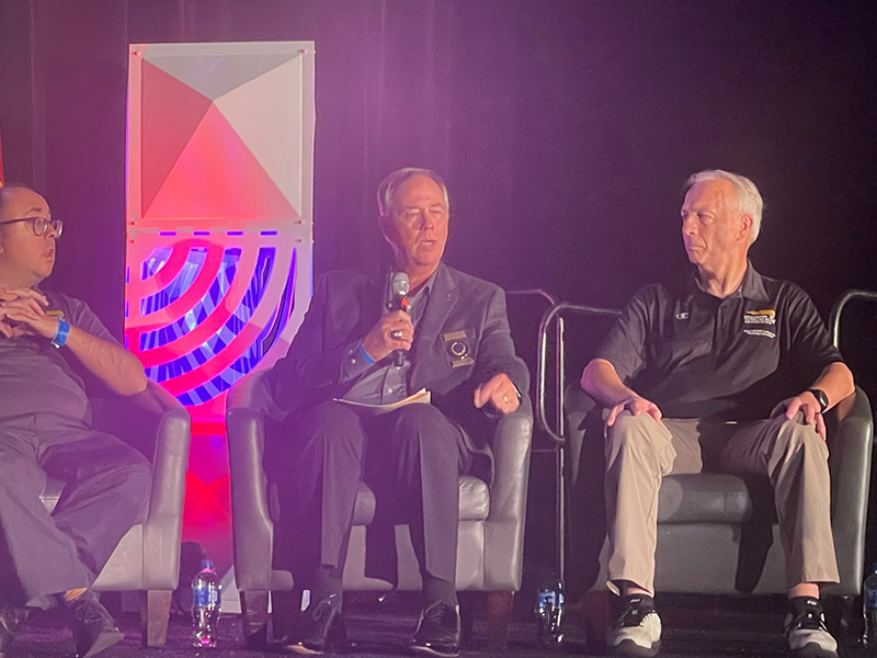 TheIACP's tweet photo. The IACP is a long &amp; steadfast supporter of the Torch Run &amp; Special Olympics. Amplifying that commitment, IACP President @ChiefLetteney &amp; VP Carpenter attended the @LETRforSO Conference &amp; presented on why the relationship is so important to the policing profession &amp; IACP. #letr22 https://t.co/PpZe0yVoIp