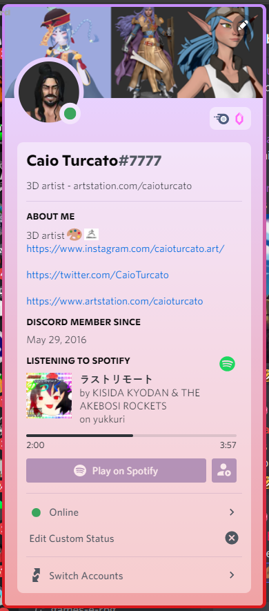 CaioTurcato's tweet photo. meu discord é pra cegar quem usa darkmode https://t.co/6cmvxmoatm