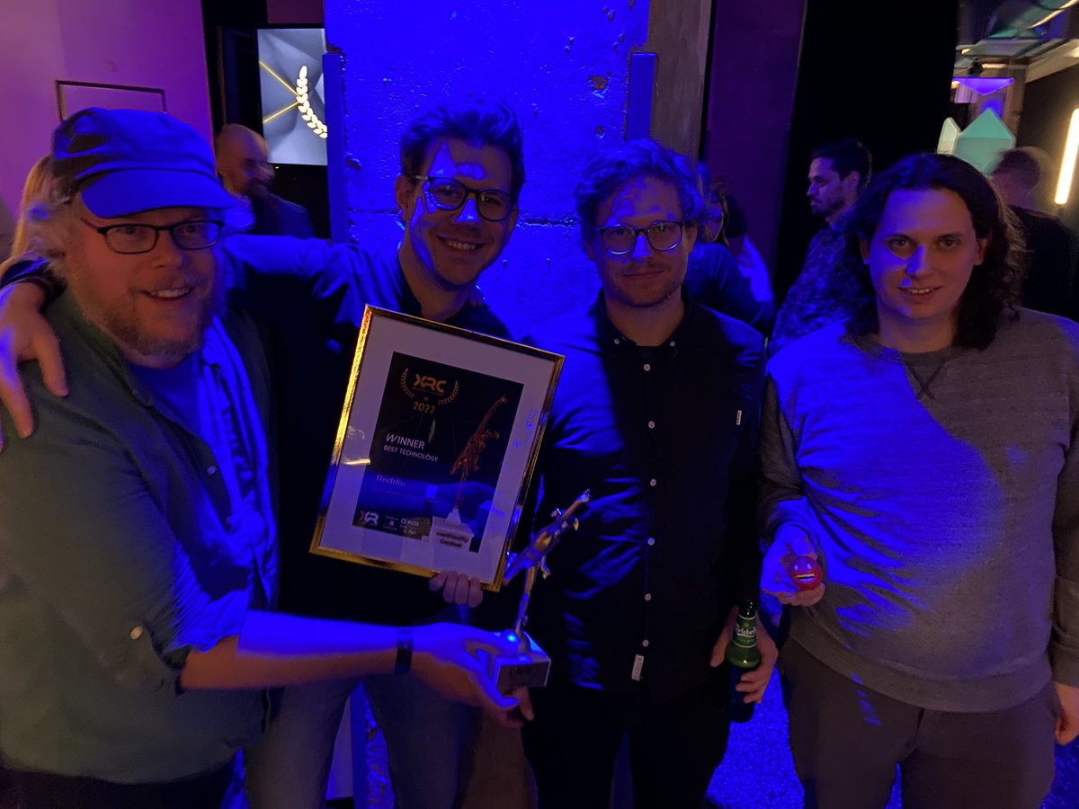 WE WON!!🚀 Best Technology Award for Reddie. Thank you @nextRealityHH!