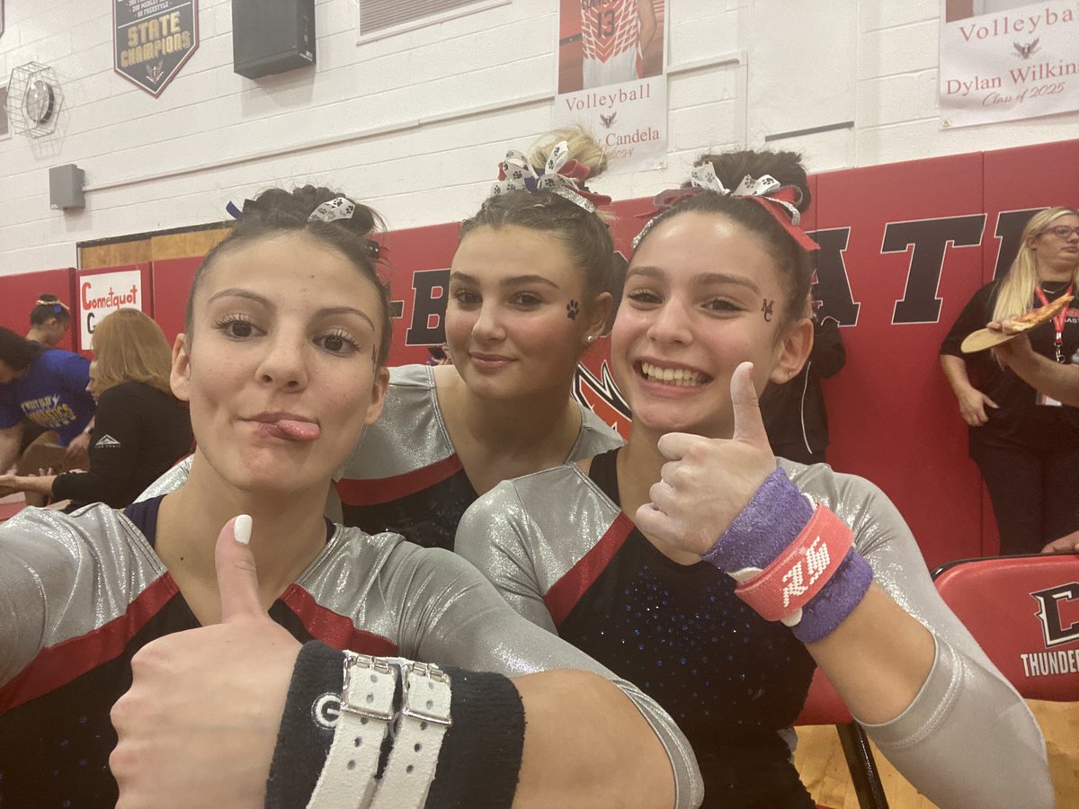 Live from Connetquot your Middle Country county gymnasts! Good luck girls. Punch those tickets to states!!!