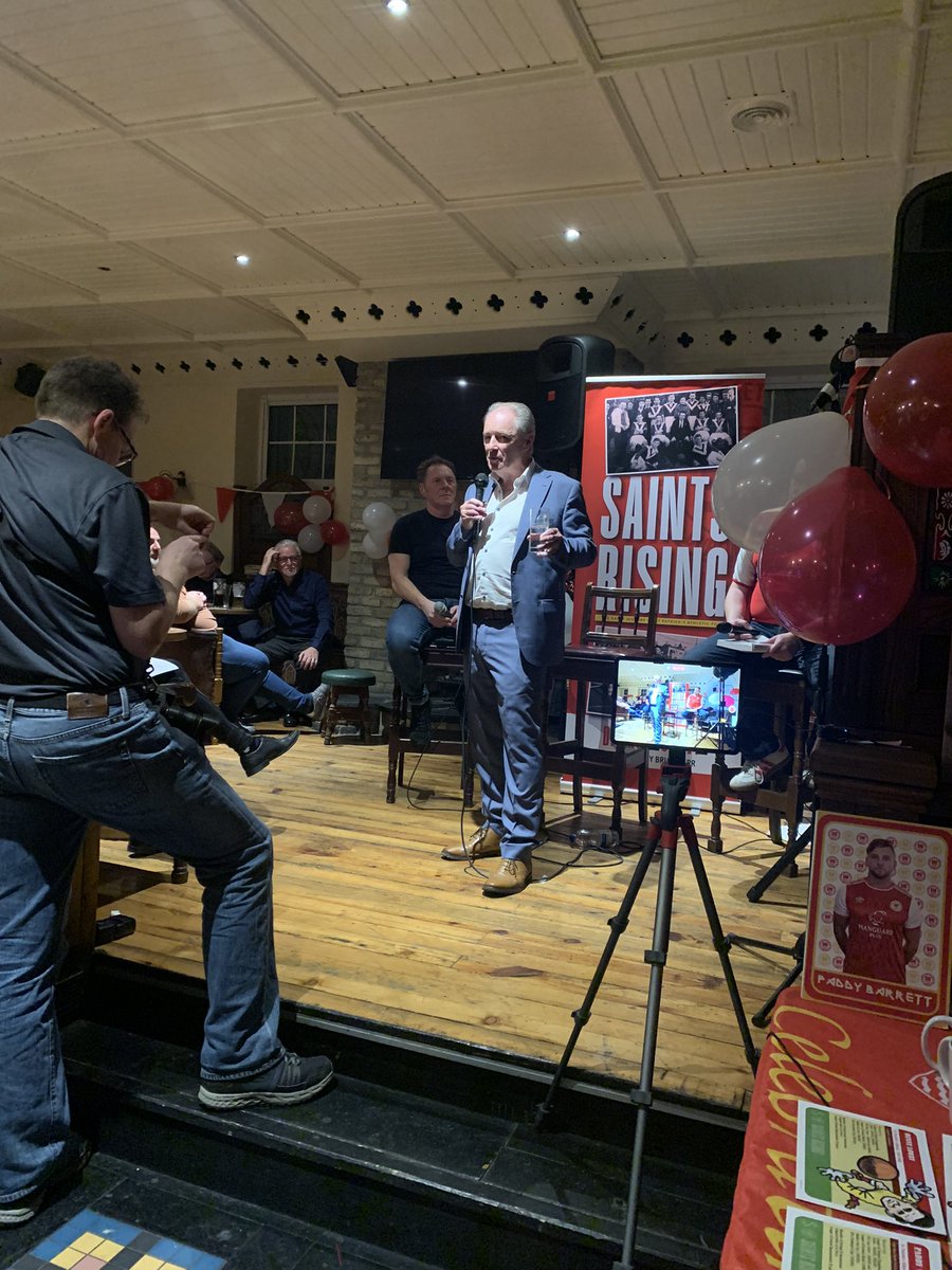 Congrats to @dlooney on the book launch of #saintsrising @HistoryStPats @stpatsfc