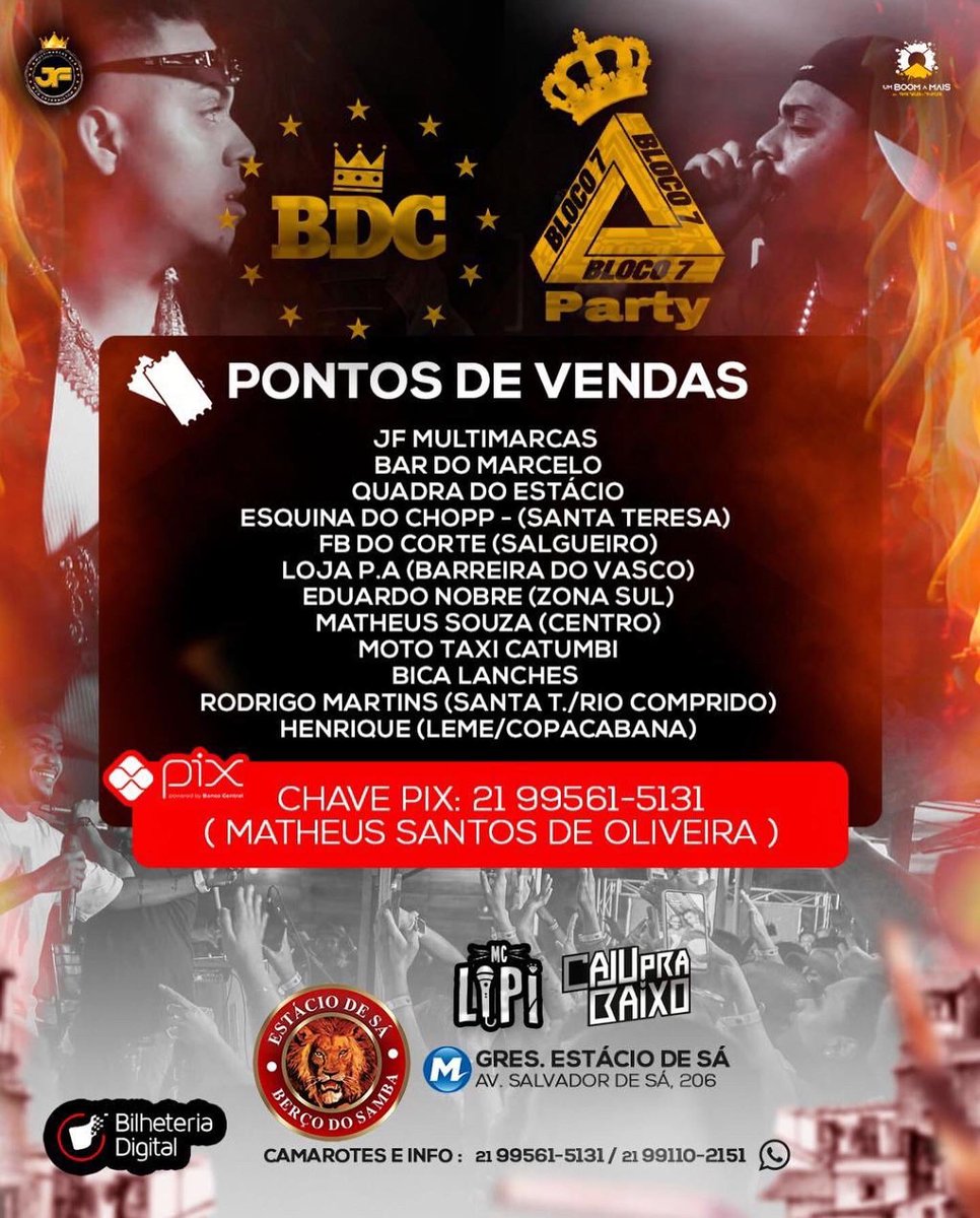 bdcfest1's tweet photo. O homem deu o papo e você não pode ficar de fora dessa! #BDC ❌ @bloco7party 🔥

Corre que ainda dá tempo. Garanta seu ingresso nos pontos físicos ou na bilheteria digital. 🎫

Link para compra virtual: 
https://t.co/t3SPUwh75D https://t.co/MO6FqZ3EqB