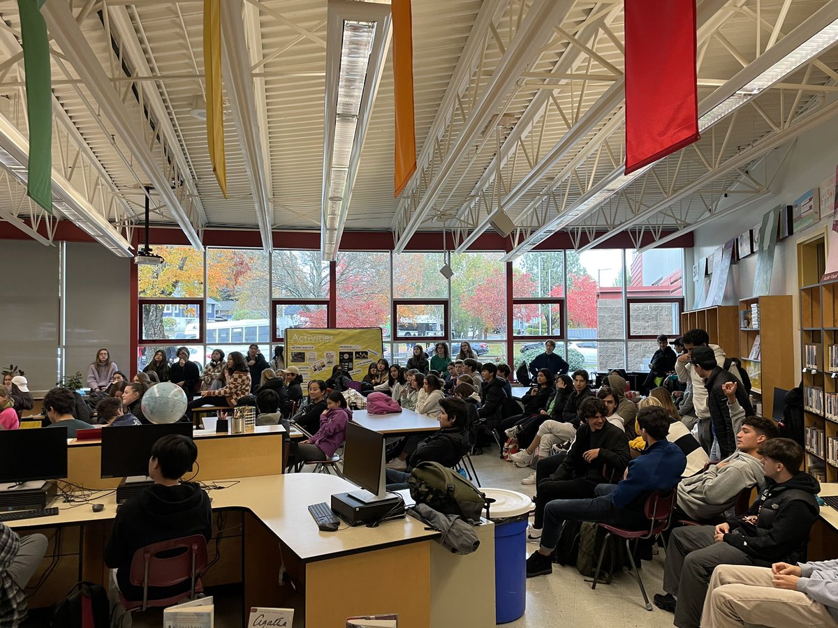 Great to have our students from around the world gather to check-in on their first few months in Canada! <a href="/SpectrumThunder/">Spectrum School</a>