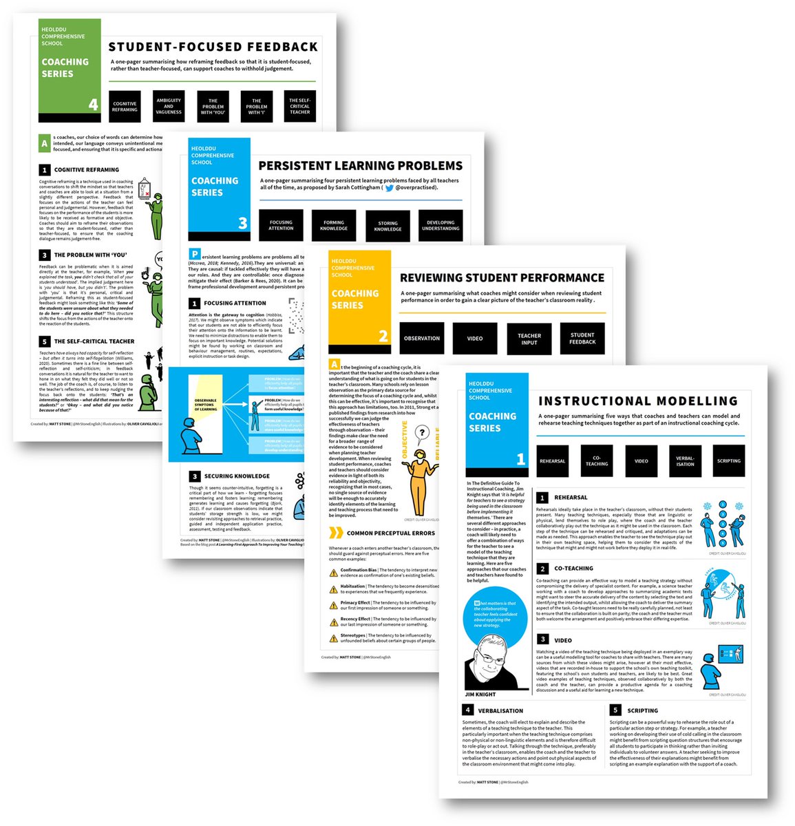 My latest one-page coaching summary looks at the importance of cognitive reframing and student-focused feedback in coaching conversations. 

Thanks again to <a href="/olicav/">oliver caviglioli</a> for allowing me to borrow <a href="/WALKTHRUs_5/">Walkthrus</a> Jenny for the illustrations!

<a href="/HeoldduLearning/">#TîmHeolddu T&L</a>