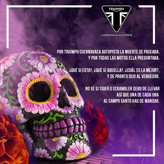 TriumphCuernaAu's tweet photo. Recordamos con cariño y orgullo a todos los que se nos adelantaron en el camino. Un fuerte abrazo hasta allá, pronto rodaremos juntos de nuevo. 🏍
#ForTheRide | #Triumph | #TriumphCuernavaca https://t.co/8bBJJK0jom