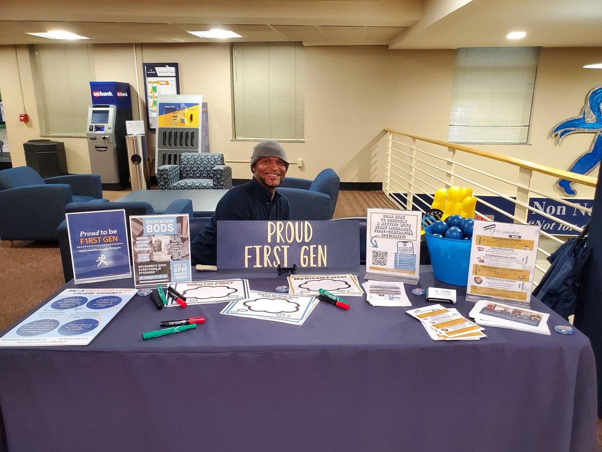 Yesterday we kicked off National First-Generation week activities with a CTEL student Panel. Today starts our tabling efforts in the Union. Stop by to get your first swipe in for one of the three $1,000 scholarships for the Spring semester. 
#WU1stGen #CelebrateFirstGen