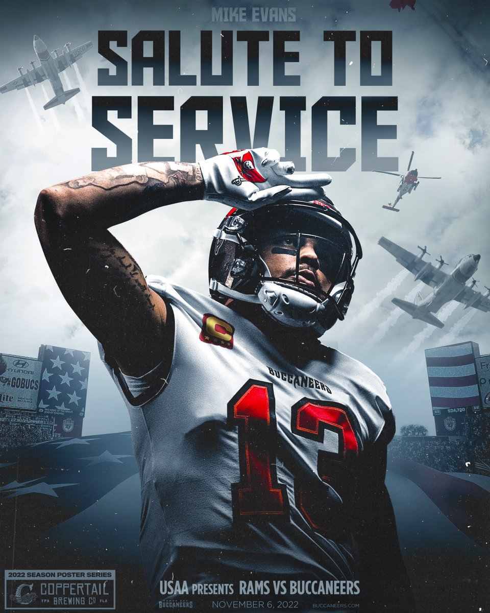 Buccaneers's tweet image. Today and every day, we #SaluteToService 🇺🇸
