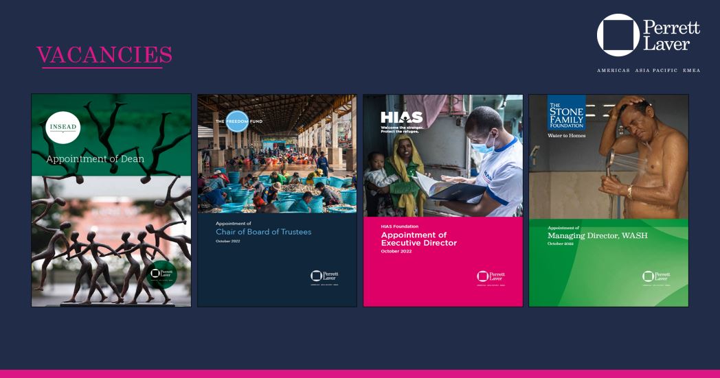 Perrett Laver (@perrettlaver) on Twitter photo We are currently working with leading #purpose driven organisations across a range of sectors, including <a href="/INSEAD/">INSEAD</a>, <a href="/Freedom_Fund/">The Freedom Fund</a>, <a href="/HIASrefugees/">HIAS</a> and <a href="/StoneFamilyFdn/">The Stone Family Foundation</a>.
Find out more about our vacancies on our website: bit.ly/3STcd89 We are currently working with leading #purpose driven organisations across a range of sectors, including <a href="/INSEAD/">INSEAD</a>, <a href="/Freedom_Fund/">The Freedom Fund</a>, <a href="/HIASrefugees/">HIAS</a> and <a href="/StoneFamilyFdn/">The Stone Family Foundation</a>.
Find out more about our vacancies on our website: bit.ly/3STcd89