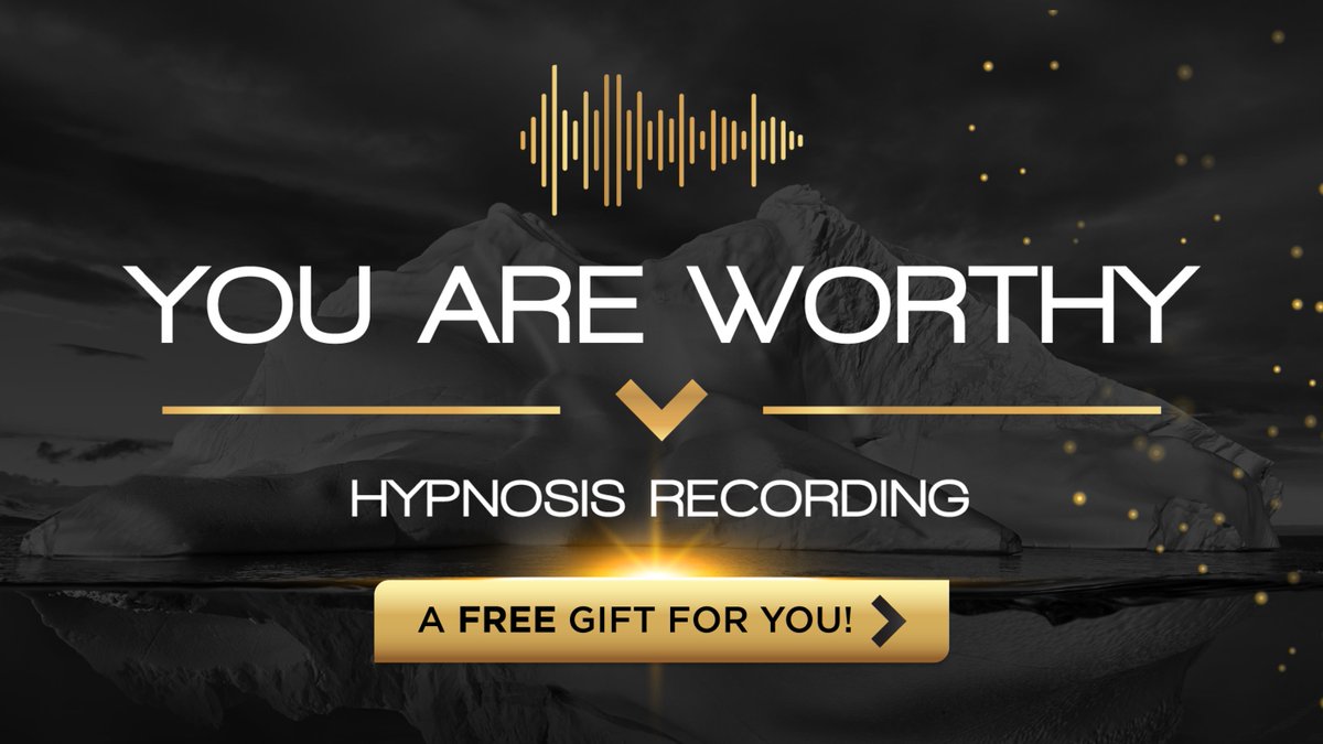 Remembering that you were born worthy can springboard you to success in your relationships, career, health, &amp; life overall.

Remember, reinstall &amp; reintegrate self-worth with this free hypnosis recording, a gift from me to you.

Download your free gift: bit.ly/3Tafq3g