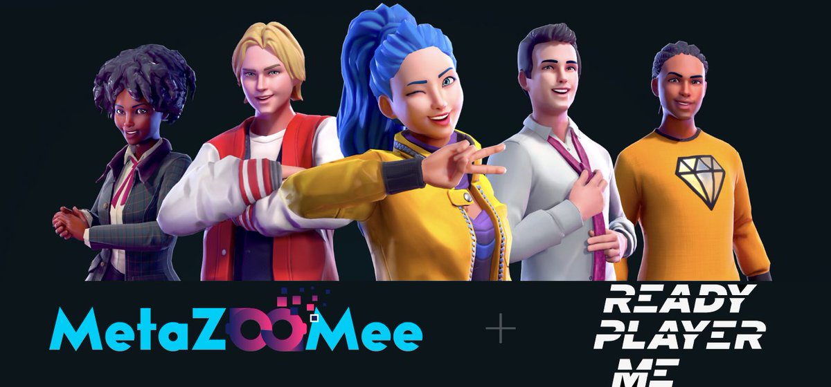 🎉BIG NEWS 🎉

We are proud to introduce @readyplayerme
as our partner for avatars in the MetaZooMee metaverse!

#MetaZooMee #MZM #partnership #metaverse #avatars #readyplayme