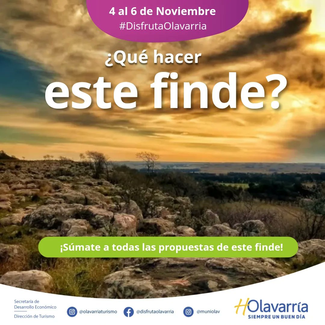 🗓️ Encontrá todas las propuestas para este finde del 4 al 6 de Noviembre ingresando a 👇instagram.com/p/Cki-EllOkY4/…