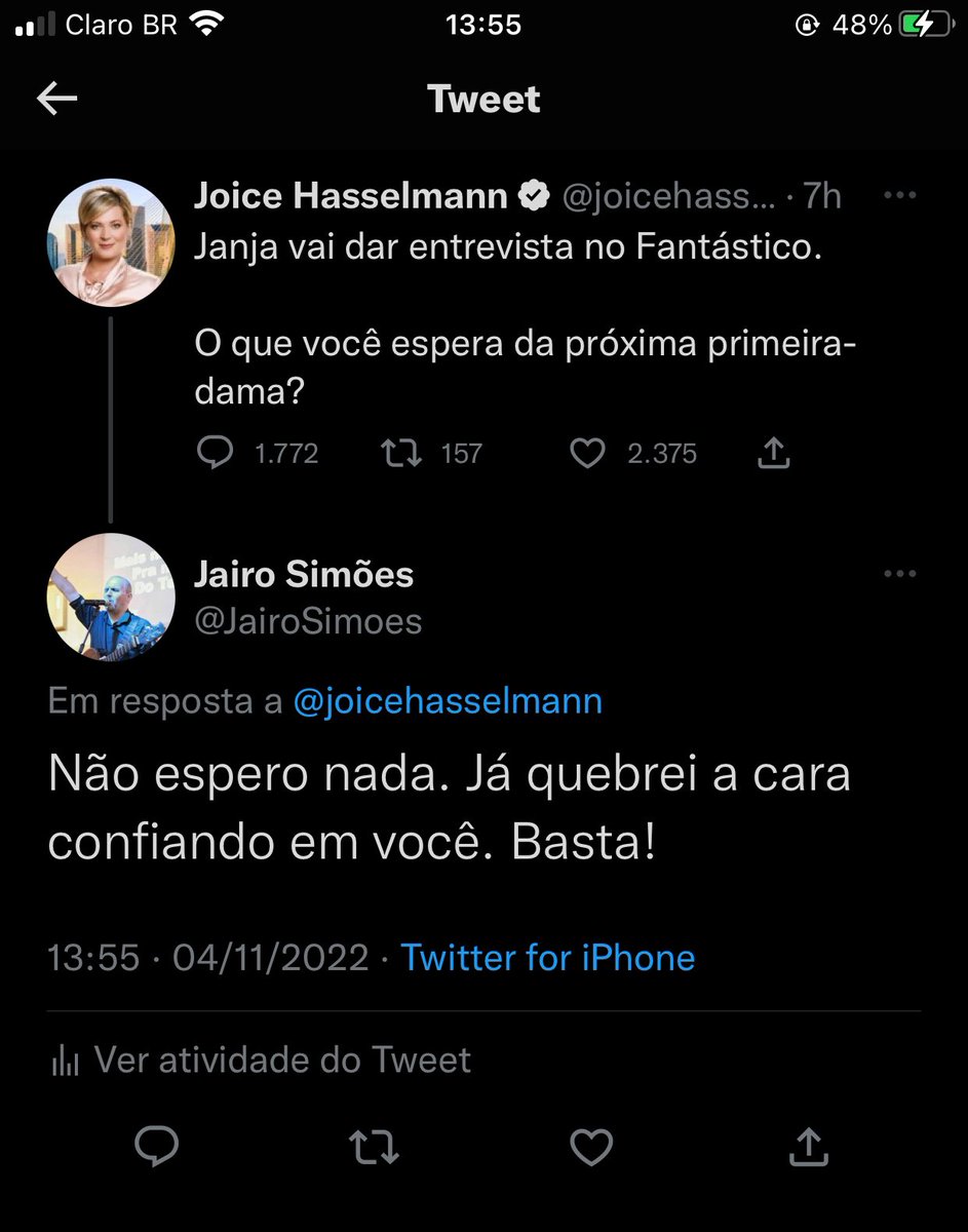JairoSimoes's tweet image. Não tenho nem um pingo de paciência mais com a Xoice 😎