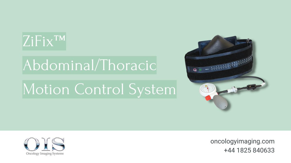 The #ZiFix™ is a motion control system that wraps around the patient to provide abdominal/thoracic compression.

The system induces shallow breathing, reducing organ motion for #imaging and #radiotherapy.

Contact Team OIS to enquire: bit.ly/3efeUmn