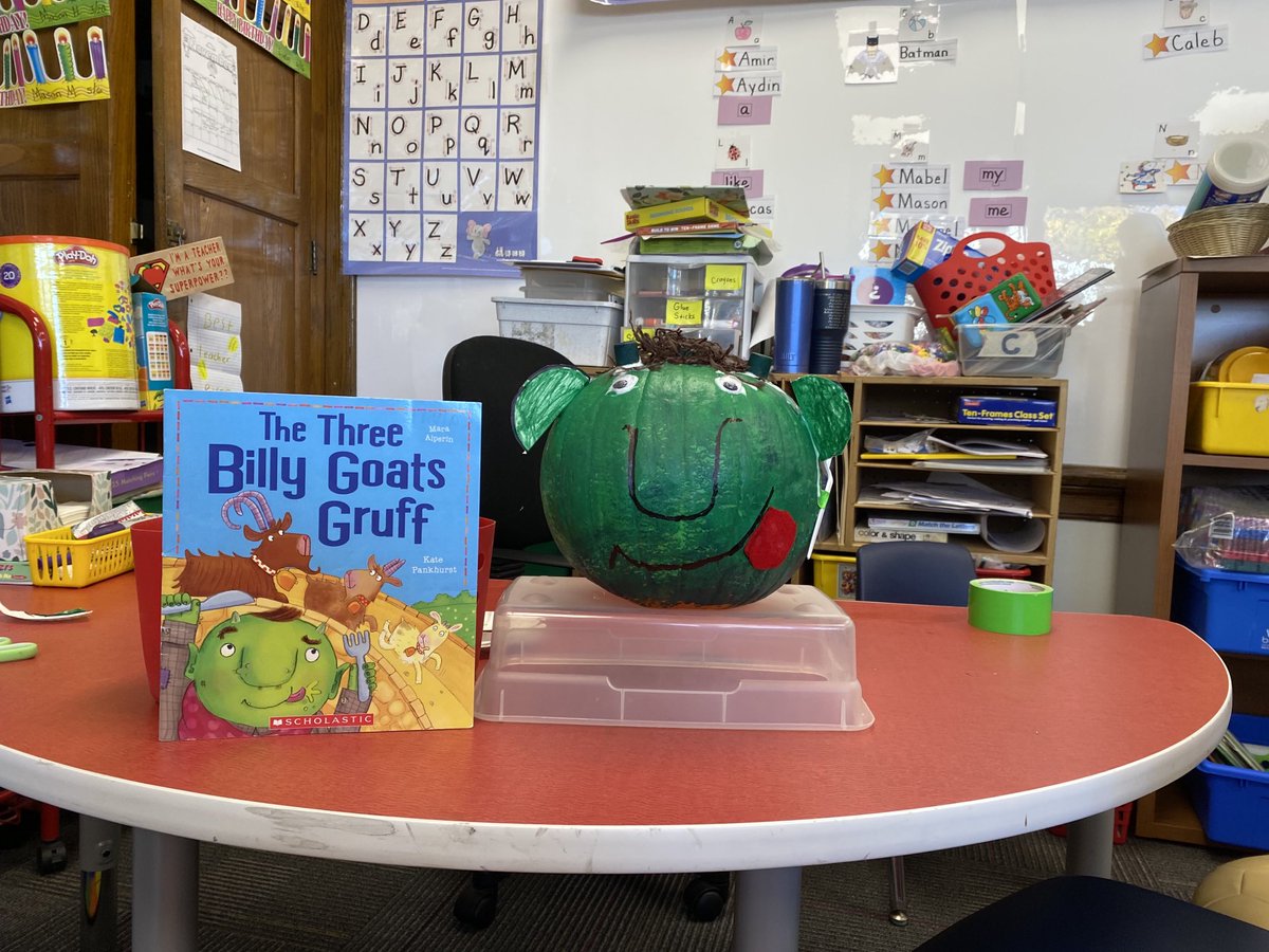 MrsStinson_K's tweet photo. The kindergarteners made a pumpkin into their favorite book characters. They also wrote about their favorite part of the story too! Stop by to see our favorite characters!! ⁦@TCSD⁩ ⁦@TroySchool18⁩ https://t.co/jR8IAaIDwi