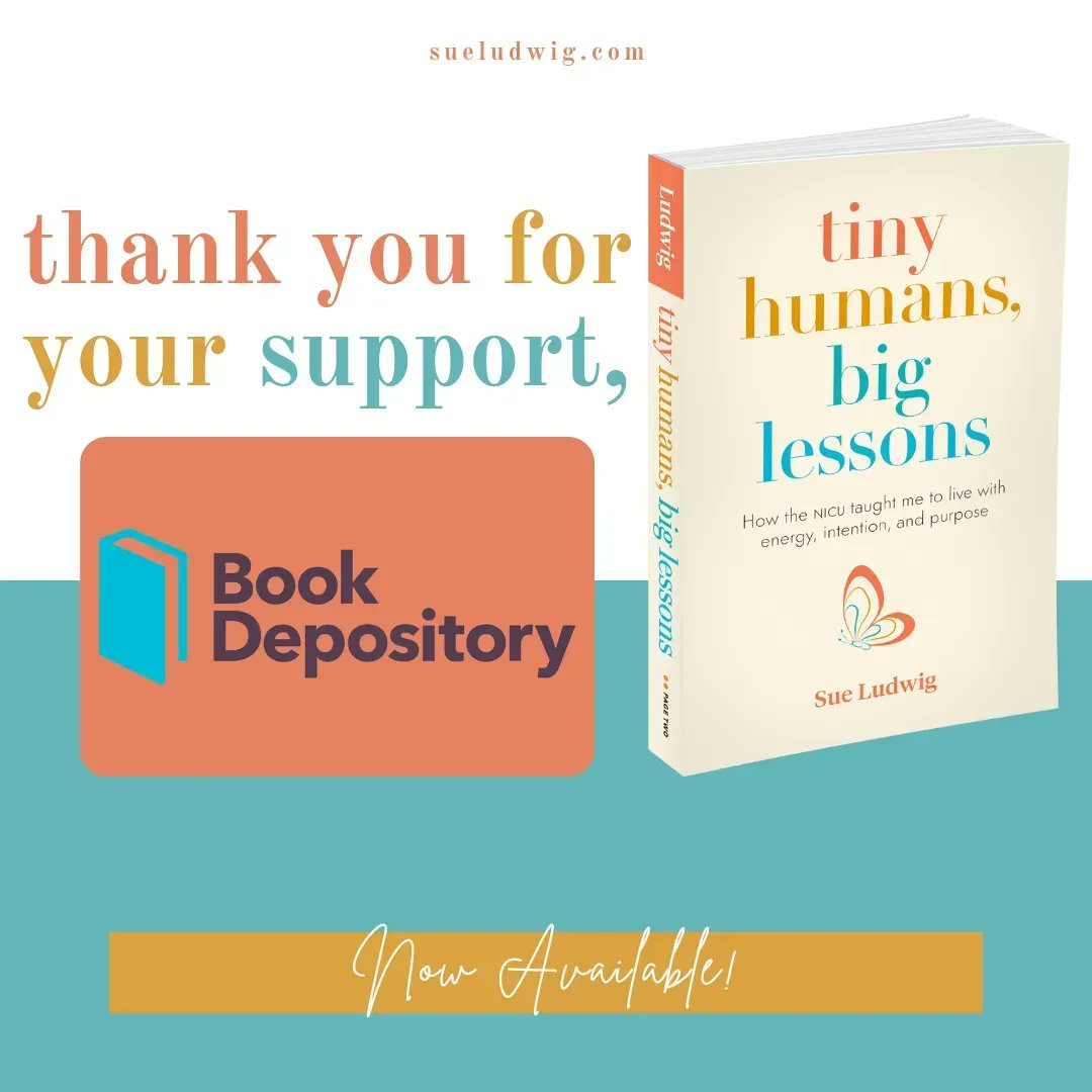 sueludwig's tweet photo. Thank you, Book Depository, for helping my book Tiny Humans, Big Lessons reach the world.
If you're in the UK and haven't gotten your copy yet, click here to order (or link in bio)!
https://t.co/gAHu93wQ4i
#tinyhumansbiglessons #development #milestones #goals #moments https://t.co/MHbOgggeKV