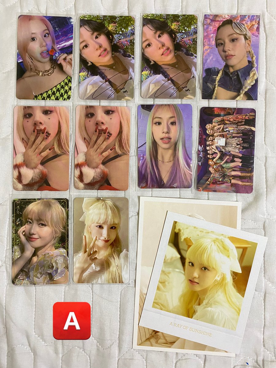 yejigela's tweet photo. SEPARATE SETS: A &amp; B

- SET A - ₱2k, SET B - ₱2.1k
- mop : cash thru sdd
- mod : sdd (lalamove)

reply to claim!

wts lfb twice chaeyoung cy ringpop rp m&amp;m signed ewo denim fol kuko tol fallen rebond specs birthday group fs nootnoot momo thin border tbd liz starship pc ph 

+++ https://t.co/7PKJpoyToo