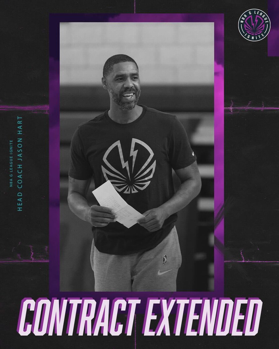 gleagueignite's tweet photo. Excited to announce a contract extension through the 2023-24 season for our Head Coach, @JHart_1825 https://t.co/yTHqCJ5AXf