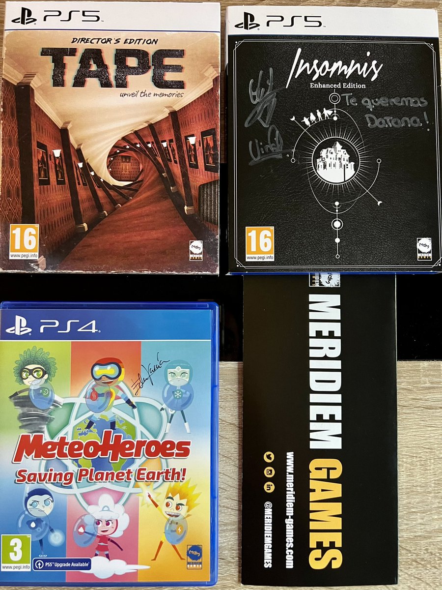 Como ha pasado el tiempo <a href="/Path_Games/">Path Games</a> <a href="/BlackChiliGoat/">TAPE: Unveil the Memories 📼</a> <a href="/RbornG/">rBorn Games</a> <a href="/PSTalents/">PlayStation Talents</a> … y ahora en físico con <a href="/MeridiemGames/">Meridiem</a> Me faltan firmas… pero las conseguiré! Apoyemos los juegos Indies!