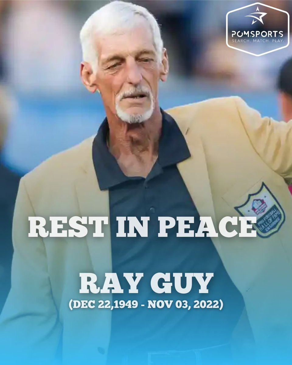 PomSports's tweet image. The first Pro Football Hall of Fame Punter- RIP Ray Guy!

(Pic @guardian)

#rip #riprayguy #rayguy #nfl #halloffame #restinpeace