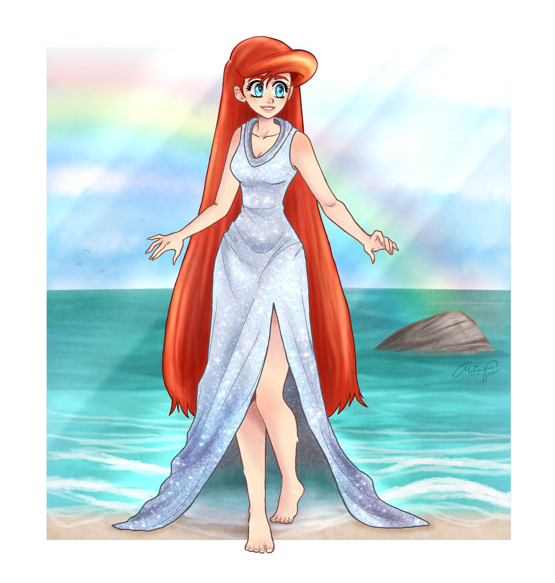 Ariel sparkly dress 2025