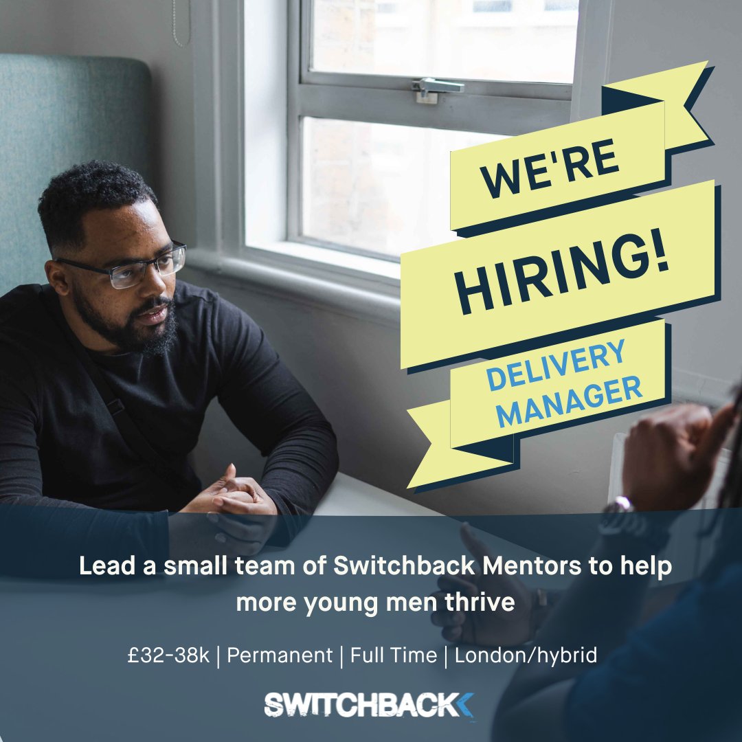 ⏰Only 6 days left to apply for these two fantastic roles in our award-winning delivery team. Help us support even more young men to thrive after prison💫

Apply by 10th Nov: switchback.org.uk/jobs
