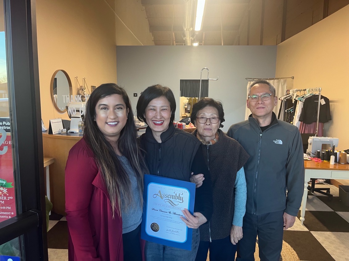 My staff joined @CVEACC to welcome Smart Cleaners & Alterations to the Castro Valley Village Shopping Center. Congratulations on your new location! #TeamQuirk #AD20