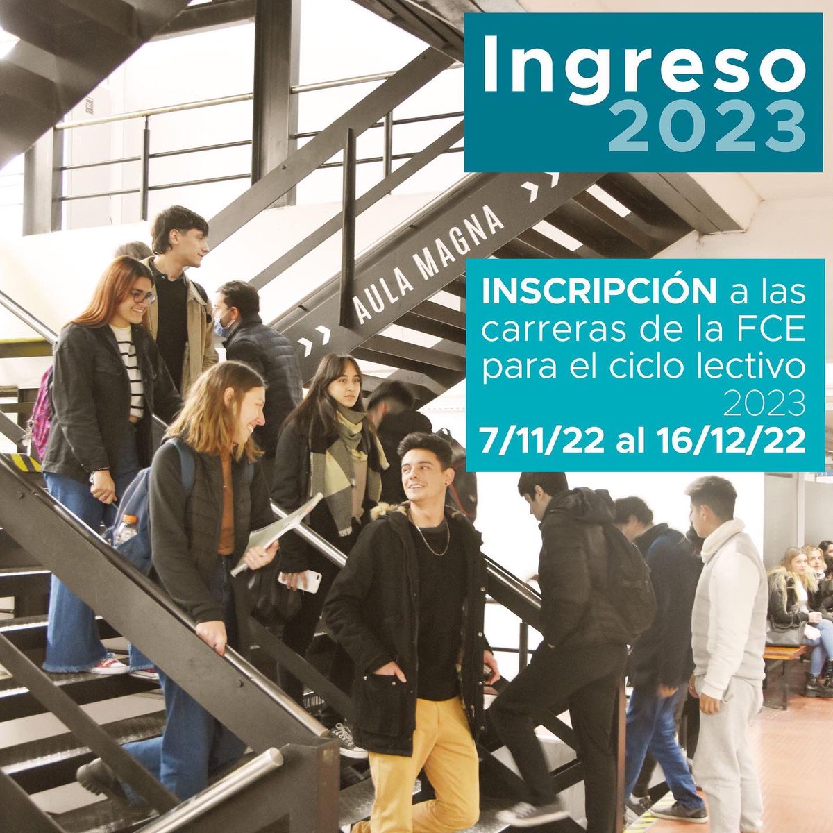 economicas_unlp's tweet photo. ⚠️#Ingreso2023: Las inscripciones a las carreras de nuestra Facultad se realizarán entre el 7/11 y el 16/12/2022
📲En estas imágenes te contamos el proceso que deberás atravesar para una correcta inscripción
👉Encontrá toda la información necesaria en 🔗https://t.co/FbsoO9noEN https://t.co/2UDFxu053w