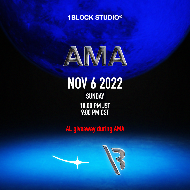 cryptoazarashi's tweet photo. A joint-AMA 1BlocK x 1SHOS👟
允许列表点将在本次 AMA 期间分发！

🗓日期: 2022年11月6日 21:00 (CST)
🗣语言：中文
🎁 2AL spots of "Atmos x 宇宙兄弟 x 个元武士"
✅Follow @1block_official &amp; @1shos_official
🔔https://t.co/QJamMAGQWH
#1shos #1block https://t.co/i2cEbHG54W