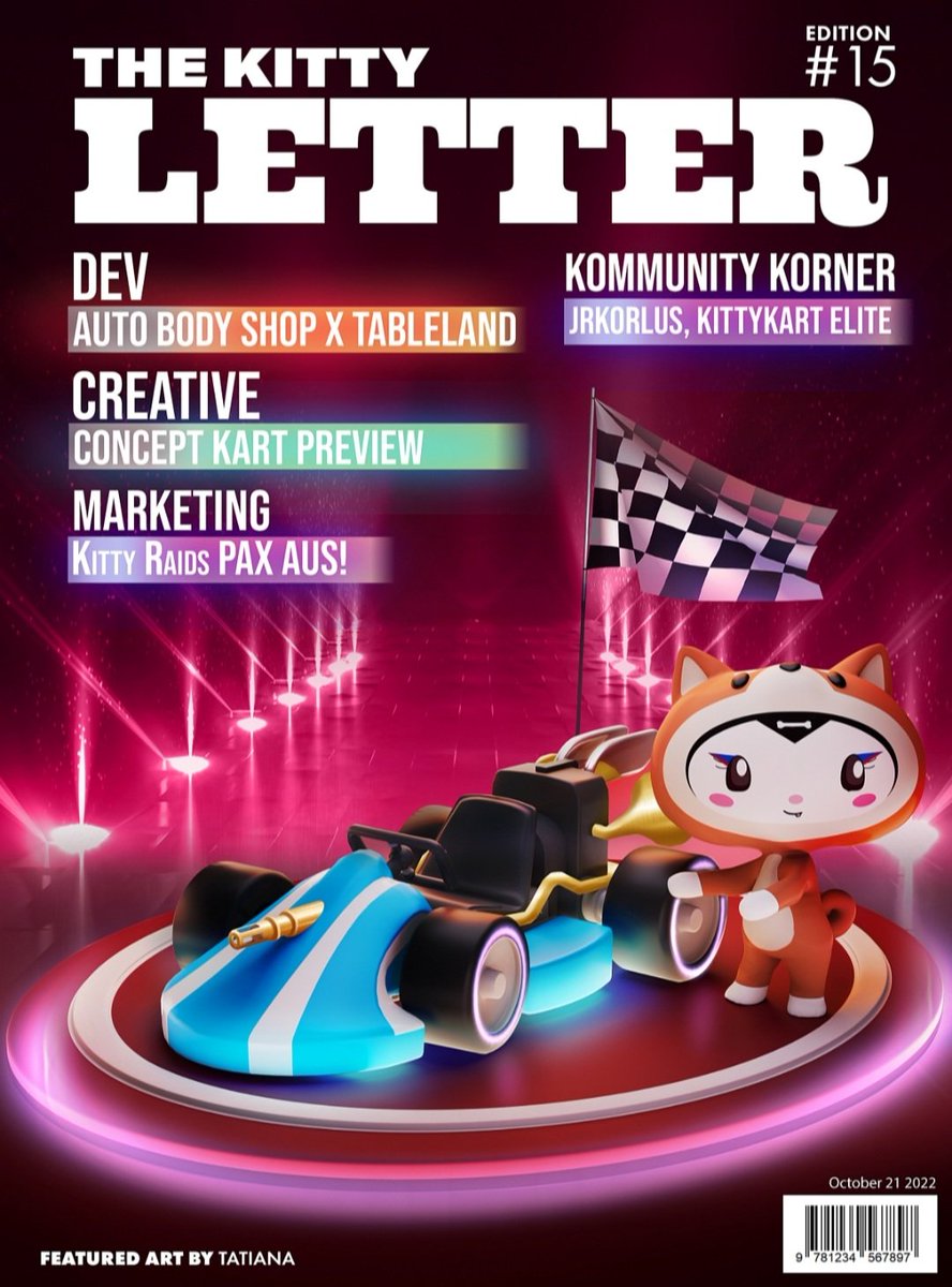 zena_gedeon's tweet photo. @bscgemspump Look into @KittyInuToken check out their game at https://t.co/12dGYkLusj and follow @Kittykartracing for more about #kittykart #kittyinu 

Join Discord
https://t.co/dYKTN2oSgY 

Instagram
https://t.co/6N875JIW1Z… 

The Latest Kitty Letter 
https://t.co/wQqppMPw1T https://t.co/rrsTMm6D0P