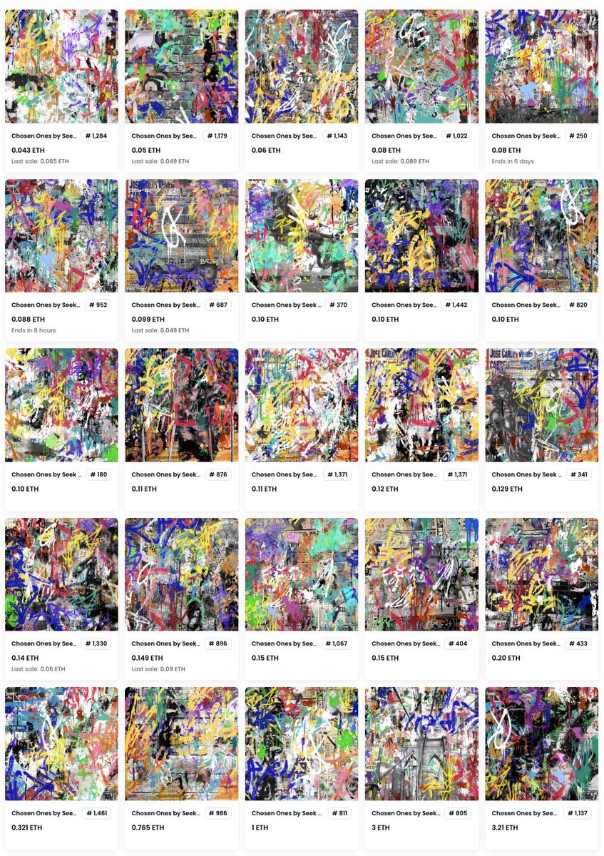 Chosen Ones by Seek One (@seekonenft) on Twitter photo 25 Chosen Ones listed on OpenSea
That's 1.6% of the entire collection
Looks thin👁️
opensea.io/collection/cho… 25 Chosen Ones listed on OpenSea
That's 1.6% of the entire collection
Looks thin👁️
opensea.io/collection/cho…